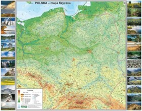 Mapa fizyczna Polski 1:500 000