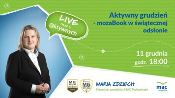 LIVE: Aktywny grudzień - mozaBook w świątecznej odsłonie