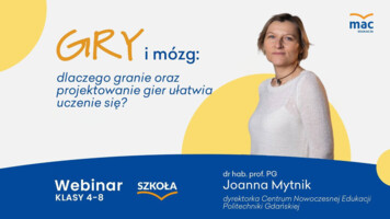 [WEBINAR] Gry i mózg: dlaczego granie i projektowanie gier ułatwia uczenie się?