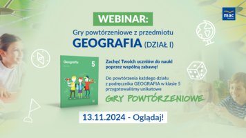 [WEBINAR] Gry powtórzeniowe: Klasa 5, GEOGRAFIA - Dział I