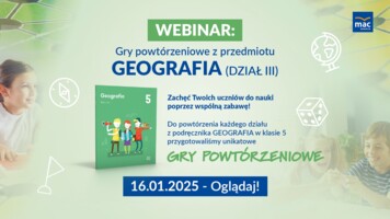 [WEBINAR] Gry powtórzeniowe, Klasa 5, GEOGRAFIA - Dział III